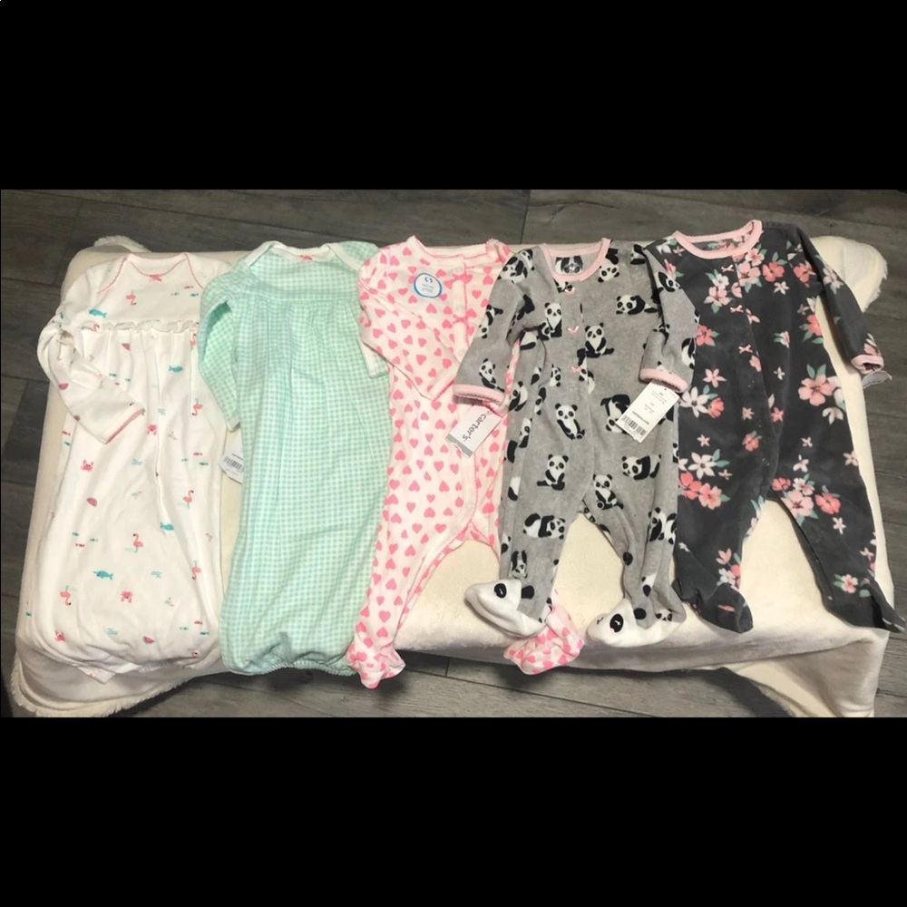 Carters 5 piece babygirl bundle